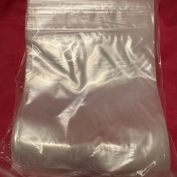 Zippered Closure 6x6  Poly Bags- 2 Mil 100 Count