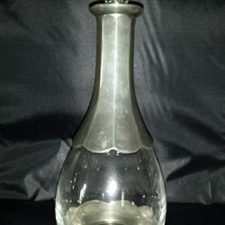 Glass and Pewter decanter