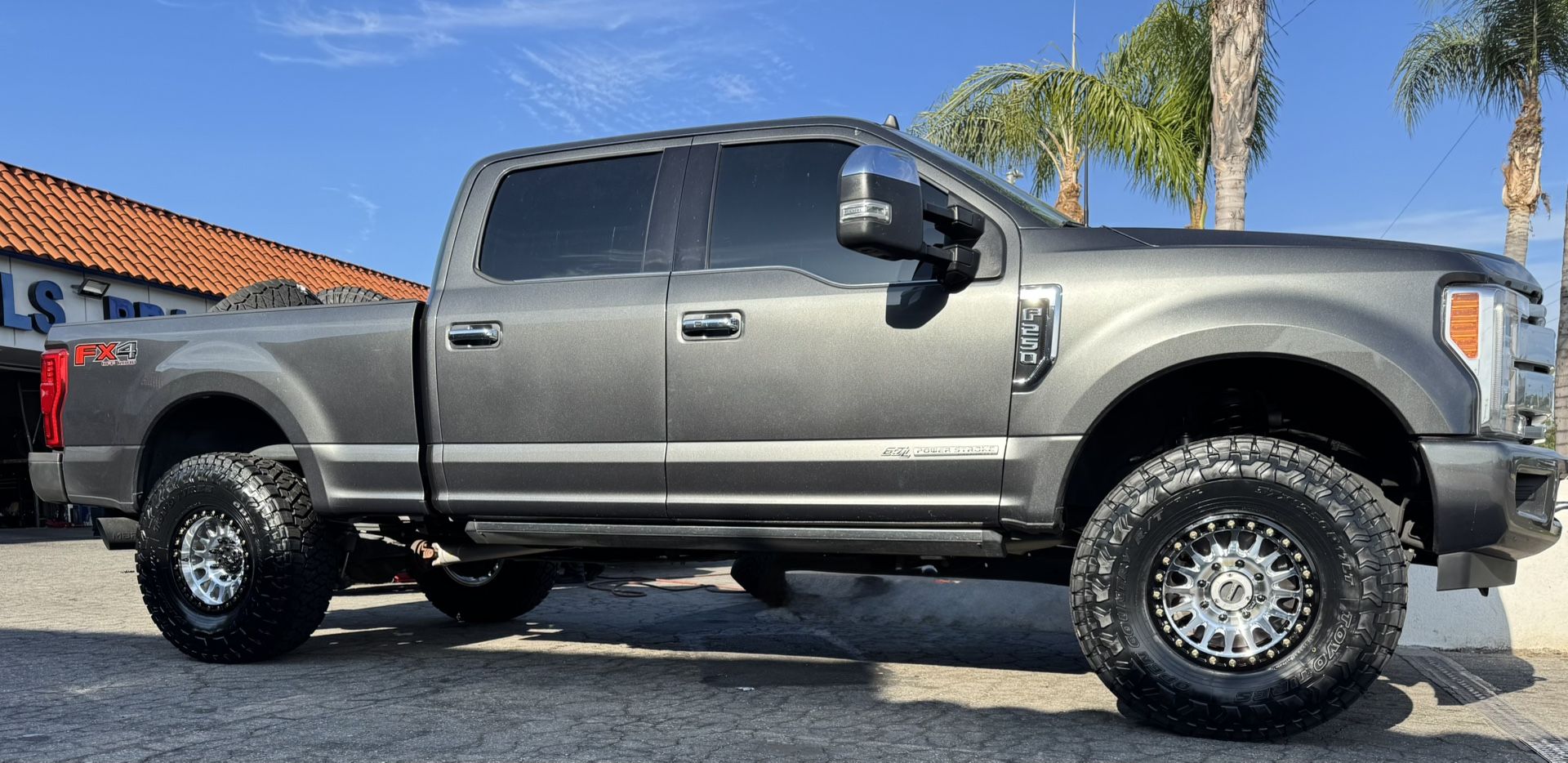 Kmc 445 Impact Custom Black / Ring 17x9 8x170 +0 Offset With Toyo R/T Trail 37x12.50R17 Tires🔥🔥🔥