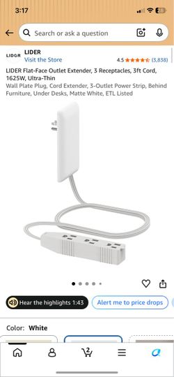 Flat outlet extender NEW