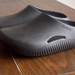 New Black Croc Slip Ons