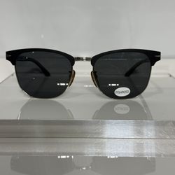 David Beckham 7057FS Matte Black Silver Metal Retro Sunglasses