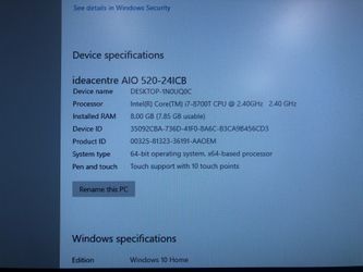 Lenovo touch screen desktop