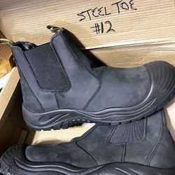  Work Boots Men’s 12  Steel Toe