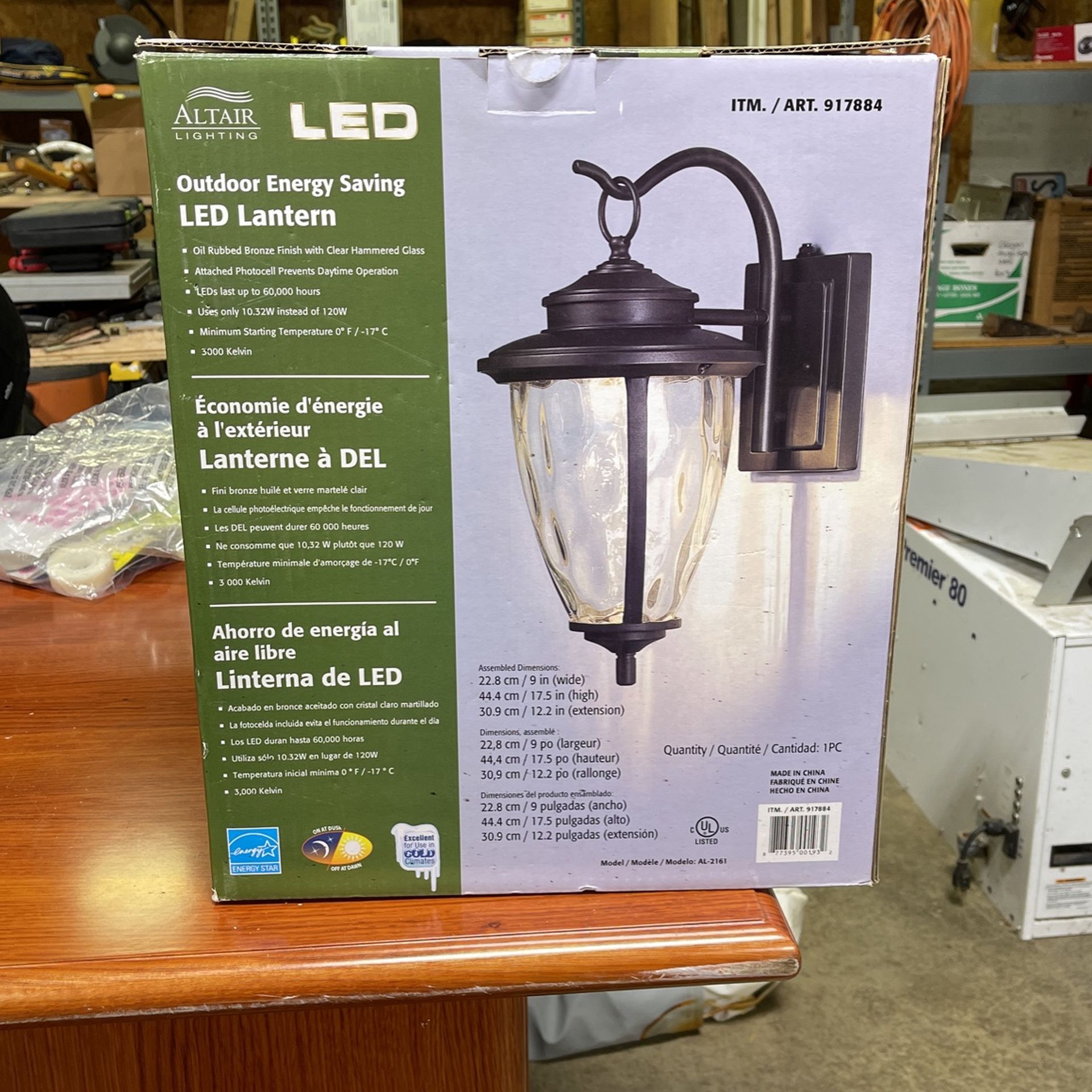 New Altair Lighting LED Lantern Model AL-2161 *damaged box
