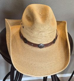Cowboy Hat-Palm Leaf Larry Mahan 7 1/8