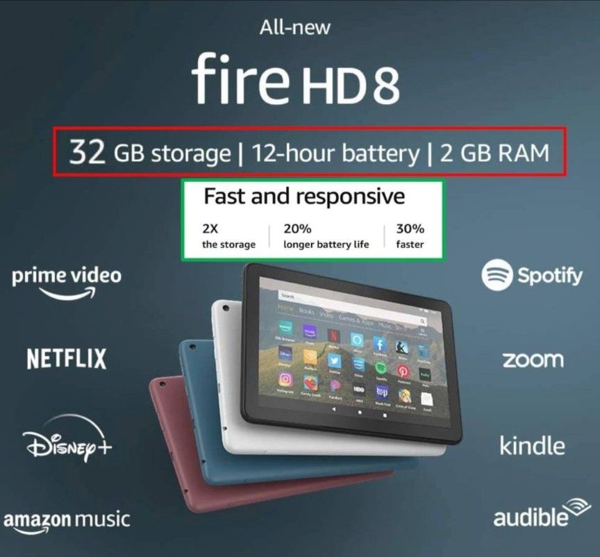 NEW & SEALED Amazon Fire HD 8 tablet - 10th Gen (newest version)