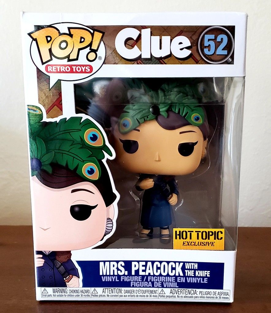 Funko Pop Clue Mrs. Peacock with the Knife