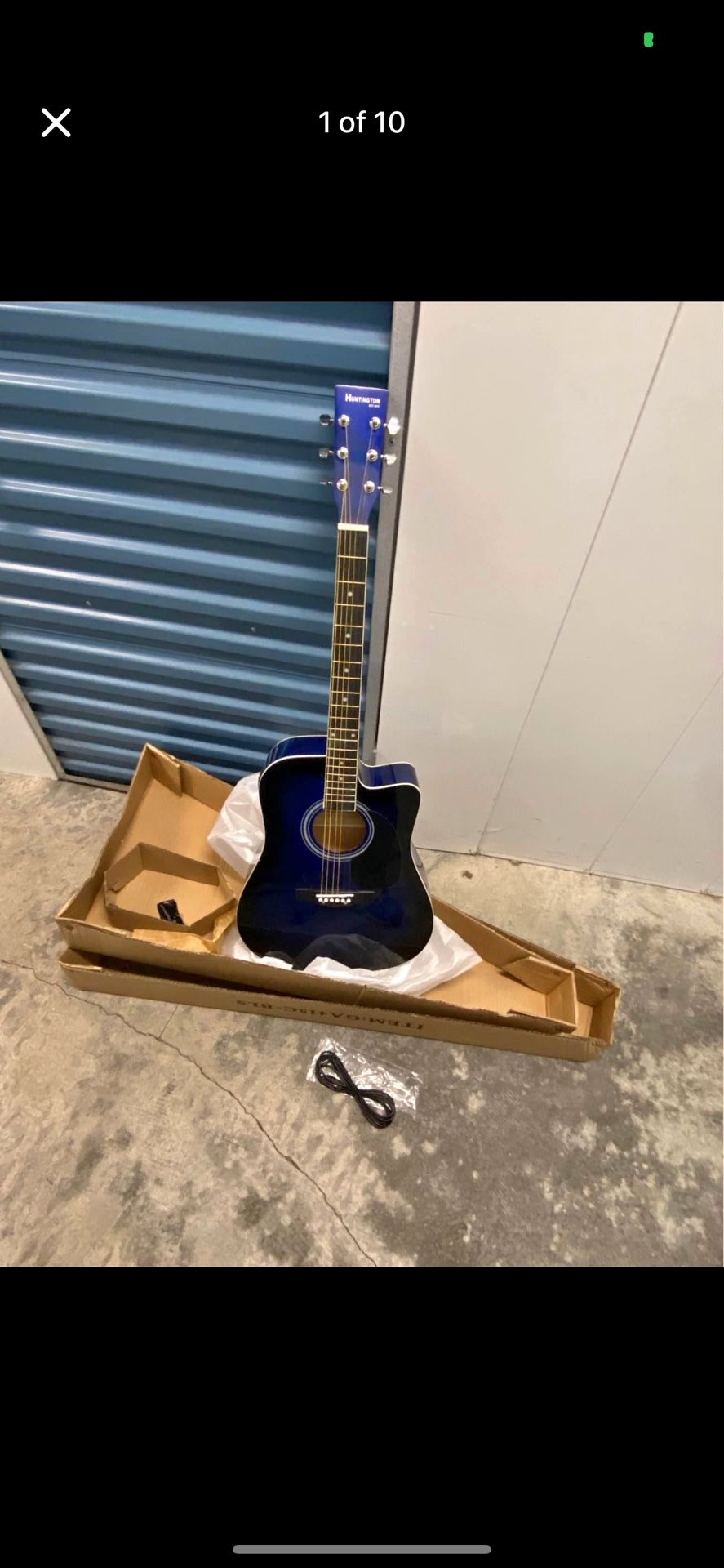 Electric acoustic guitar full size