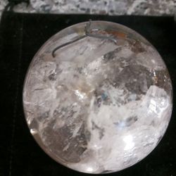 Black Obsidian & Clear Quartz Spheres