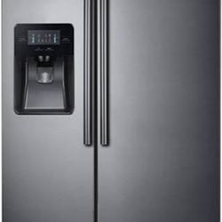 25 cu. ft. Side-by-Side Refrigerator – Stainless Steel – $300