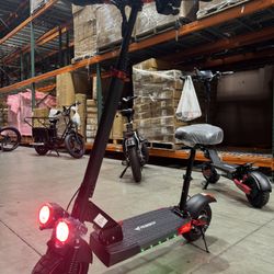 Electric scooter with seat