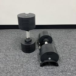 ( BRAND NEW IN BOX ) Pair Of 80lb Adjustable Dumbbells - Click On My Profile For More Gym Equipment 