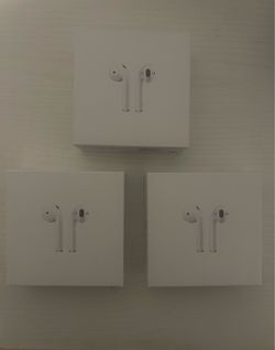 Apple AirPods 2nd Generation Wireless Earbuds with Charging Case.