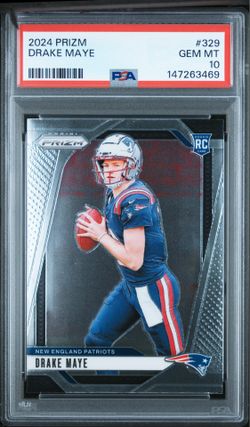 Drake Maye Panini Prizm PSA 10