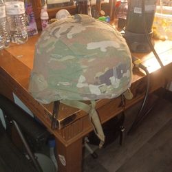 Milatry Grade Helmet UNITED SHIELD Level IIIA Standard Cut Helmet: S Fits Hat Size, OD Green, Aramid, 3/4 in Pad Thick