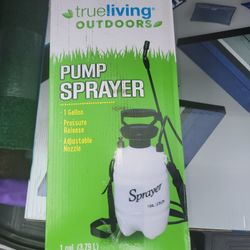 NEW 1 GALLON SPRAY PUMP. ADJUSTABLE NOZZLE