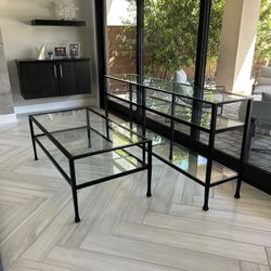 Tanner Metal & Glass Coffee and Sofa Tables