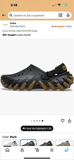 Unisex Adult Echo RO Clogs - Men’s Crocs - New!