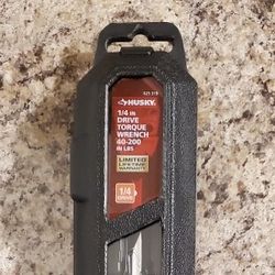 NEW - Husky 40-200 Ft/lbs 1/4in Torque Wrench