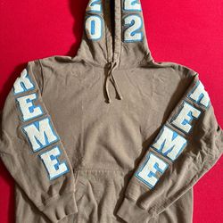 Supreme Team Chenille Hooded Sweatshirt 'Olive Brown' Supreme,