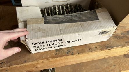 Harbor Freight 3.5 Inch Nails