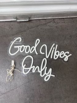Good Vibes Only LED Neon Sign