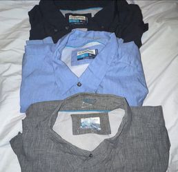Lot of 3 Men's Magellan Relaxed Fit-Fishing Shirts 2XL