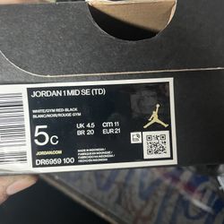Jordan 1sy Toy Story Size 5C