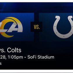 Rams vs. Colts tickets