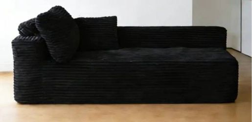 Black Boneless Couch