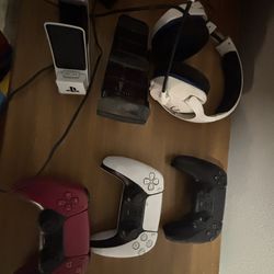 Ps5 Headset And Black Charger