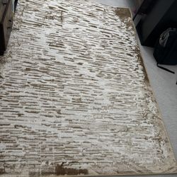 Gold & Cream Area Rug