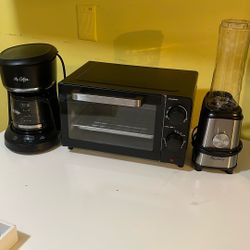 All 3 For $30 Toaster Oven Juicer Coffee Maker