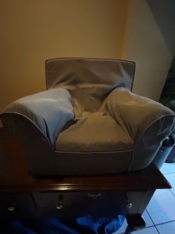 Toddler Gray Upholstered Accent Chair