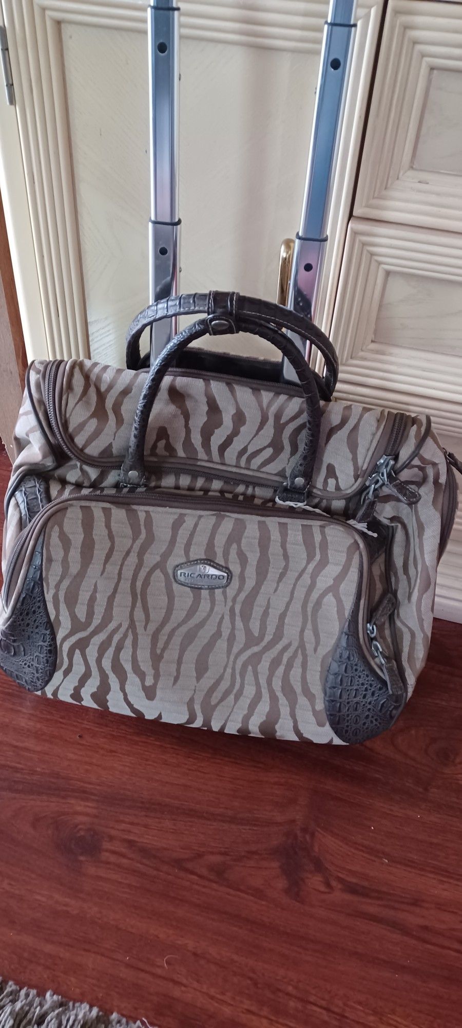 Ricardo Zebra Print Travel Bag