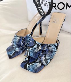 Nordstrom Designer Python Heels 8 NEW