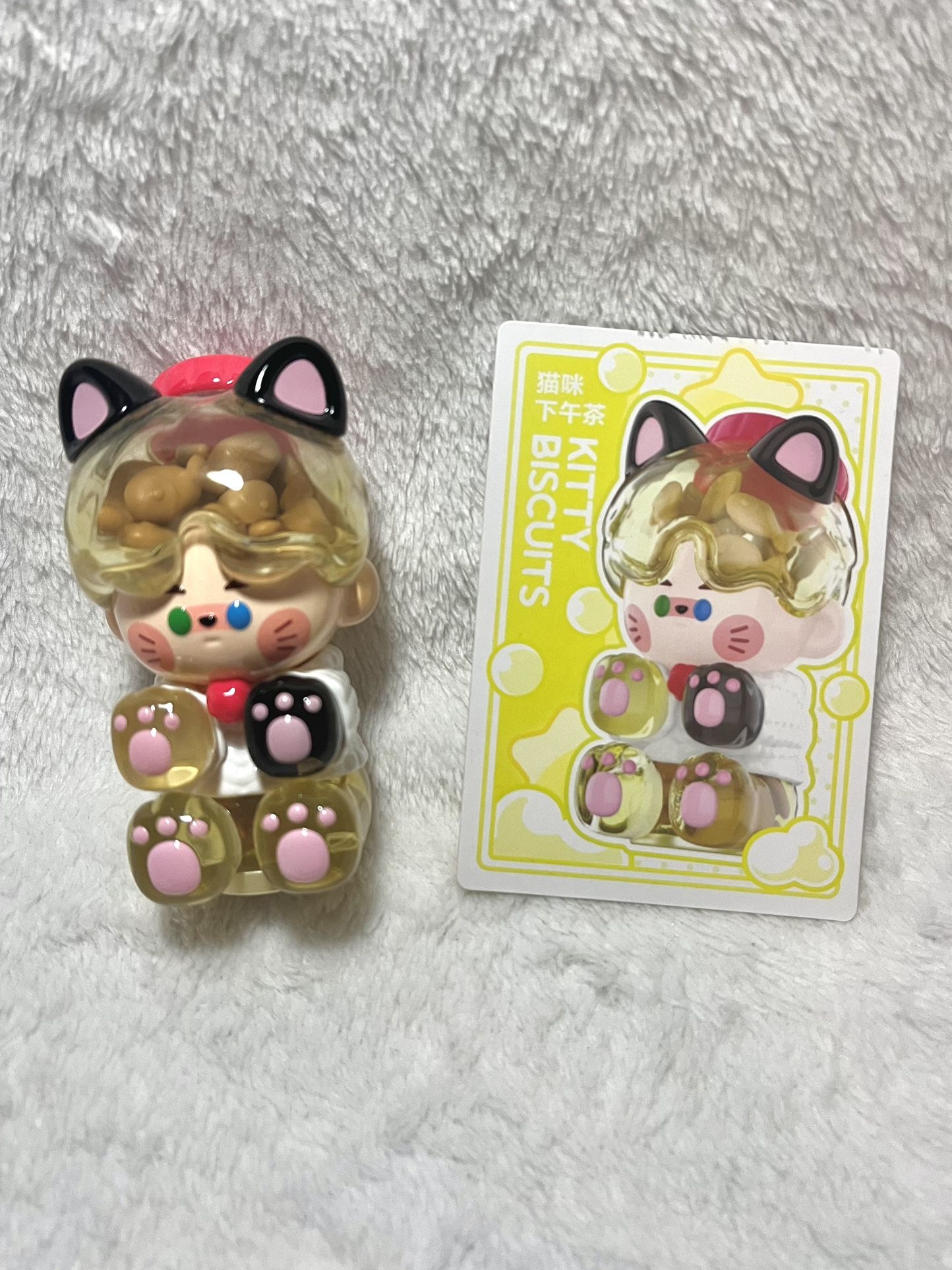 pop mart pino jelly in your life series blind box - kitty biscuits