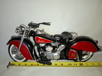Classic red and black Indian Chief motorcycle Collectable