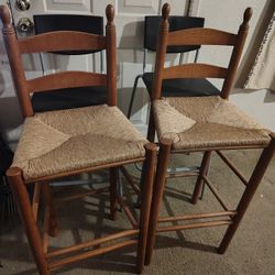 2 Wooden Chairs