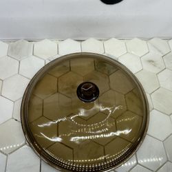 Glass Amber Pyrex Corning Ware Lid 24 C