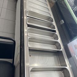 84” refrigerated food drop in unit for restaurant