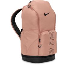 Nike Varsity Elite Backpack (32L) Rose Gold Black HM9965 688 NWT