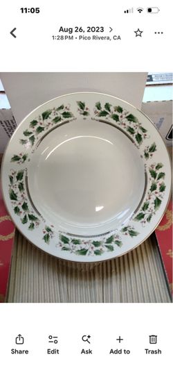 Christmas dinner set