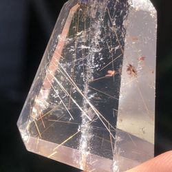 1.5 Inch Rutile Quartz Faceted Tower Amazing 