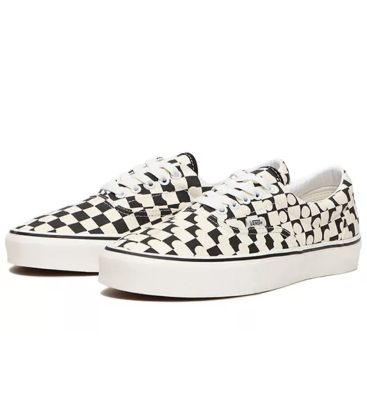 Men's size 12 Vans era checkered up ink low top lace up shoes