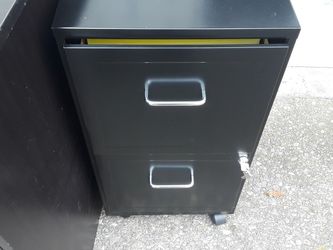 Black File Cabinet