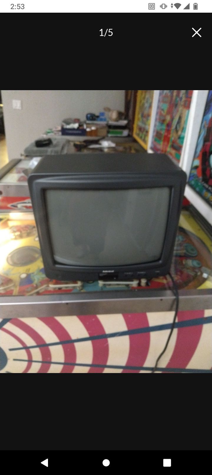ADMIRAL ATV - 1350 CRT GAMING TV. 13 INCH COLOR TELEVISION. NO REMOTE CONTROL.