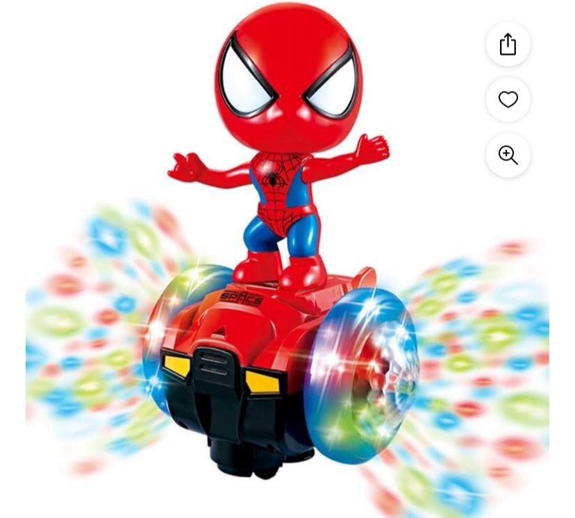 Dancing Spider Robot Toys, Spin Robot Interactive Toy Car with Colorful Flashing Lights Music, Interactive Educational Gift Toys for Boys Girls