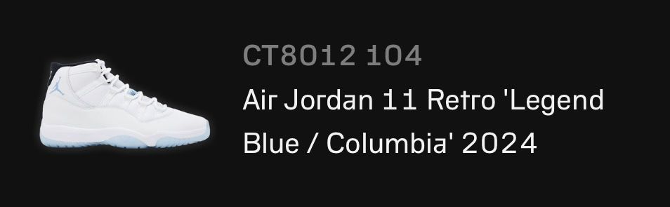 Air Jordan 11 (most Recent) Legend White